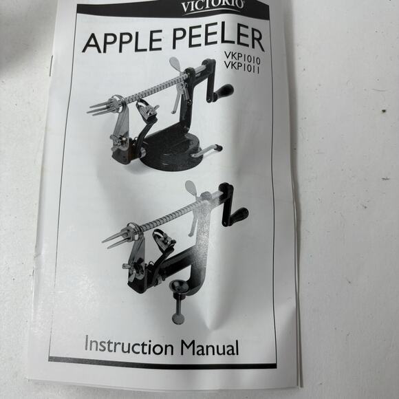 Victorio Apple Peeler Cast Iron Potato VKP1010 Suction Base Slice Core Manual F2 - Picture 12 of 16